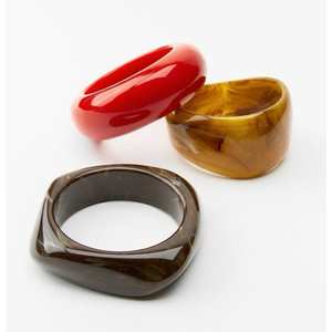 Brazalete de Resina de Diseño Artesanal con Cristales Tradicionales, Accesorios de Moda para Mujer para Uso Diario y Fiestas - Product Image 5