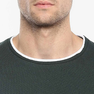 100% Cotton O-Neck Short Sleeve Regular Fit Solid Eco-Friendly Casual Men's Knitted T-Shirt 240 Grams Custom Front <b>Logo</b> - Product Image 6