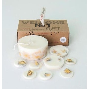 Scented Soy Wax <b>Candle</b> <b>Gift</b> Set with 5 Scented Wax Rounds - Product Image 1