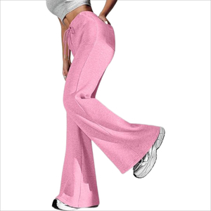 Women Flare Sweatpants High Waist Wide Leg <b>Yoga</b> Pants Casual Lounge Bell Bottom <b>Trousers</b> - Product Image 4