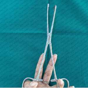 Pince utérine Armytage verte de 8 pouces la plus vendue, en acier inoxydable, pour gynécologie et obstétrique, certifiée CE - Product Image 6