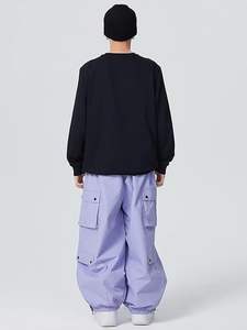 Pantalones de nieve baratos al por mayor, pantalones de esquí para invierno, para hombre y mujer, impermeables, cortavientos, con aislamiento, para snowboard. - Product Image 3