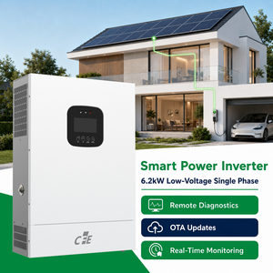 Inversor Híbrido de 6.2kW 48V <span class=keywords><strong>CFE</strong></span> SPI4862V100-500P, Sistema de Almacenamiento de Energía para el Hogar, Respaldo de Batería, Onda Sinusoidal Pura, Iones de Litio, Monofásico, UPS - Product Image 1
