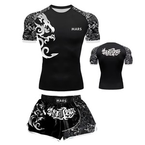 Ensemble de vêtements de sport de haute qualité, veste de boxe et short pour hommes sur mesure avec logo, uniforme d'entraînement MMA Muay Thai - Product Image 5