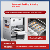 Machine de scellage semi-automatique pour cuillères à miel, scelleuse à chaleur pour feuilles d'aluminium, machine d'emballage pour cuillères en plastique 5g/7g/10g pour le miel