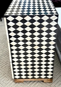 Decorative Bone Inlay Cabinet Handmade Wooden Organizer <b>Chest</b> for Modern Interiors - Product Image 2