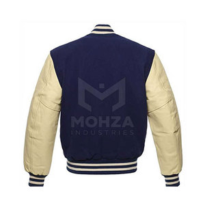 Premium Quality Pakistan Made Men <b>Leather</b> Sleeves Letterman <b>Jackets</b> Custom Design And Color Wholesale OEM Service <b>Winter</b> <b>Jacket</b> - Product Image 2