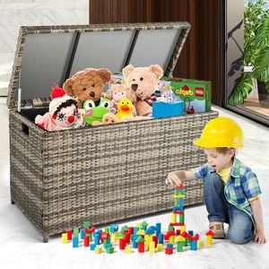 Panier de rangement en osier pour l'extérieur, résistant aux intempéries et élégant - Product Image 3