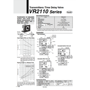 Categoría de producto de temporizadores de válvula de relé de neumática SMC - Product Image 2