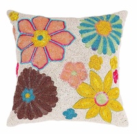 Hotselling moderne kussenhoezen met bloemenpatroon, gekleurd design voor bank, bed en fauteuil