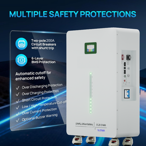 Sistema de Energía <span class=keywords><strong>Solar</strong></span> Doméstico de 10KW, Inversor Growatt, Paneles de Silicio Monocristalino, Batería de Iones de Litio MPPT de 16KWH - Product Image 4