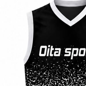 Black Grey Volleyball Sleeveless Shirt Sports Team Apparel Athletic Uniform Top Training Match Performance Wear - Product Image 3
