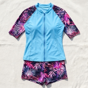 custom <b>Women</b> Half Sleeve <b>Rash</b> <b>Guard</b> Zip Up Top Baselayer Compression Shirt bjj mma kids <b>rash</b> <b>guard</b> no-gi Reshguard - Product Image 2