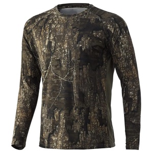 Men's Long Sleeve Camouflage Hunting Shirt Breathable Polyester Outdoor Top Spring Wear - Product Image 3