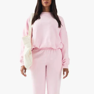 Pull molletonné en polaire à col rond pour femme, 100 % laine, coupe oversize, idéal pour le sport et l'hiver – Meilleures ventes – Service OEM disponible - Product Image 1