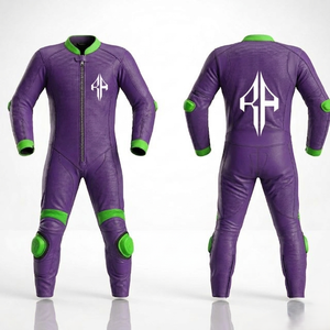 ชุดมอเตอร์ไซค์หนังแท้สำหรับแข่งรถ ฤดูหนาว แบบสั่งทำพิเศษ คุณภาพพรีเมียม ดีไซน์ทันสมัยสำหรับผู้ชาย รุ่นล่าสุด - Product Image 1