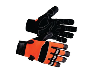 Anti-Slip Leather Safety <b>Gloves</b> Breathable Heat Resistance Textured Fingertips General Purpose Work Protection - Product Image 6