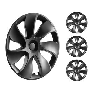 Copricerchi da 19 Pollici per Model Y 2021-2023, Completamente Compatibili, in ABS PC, con Protezione a Scatto, Nastro Adesivo e Foro per Valvola - Product Image 1