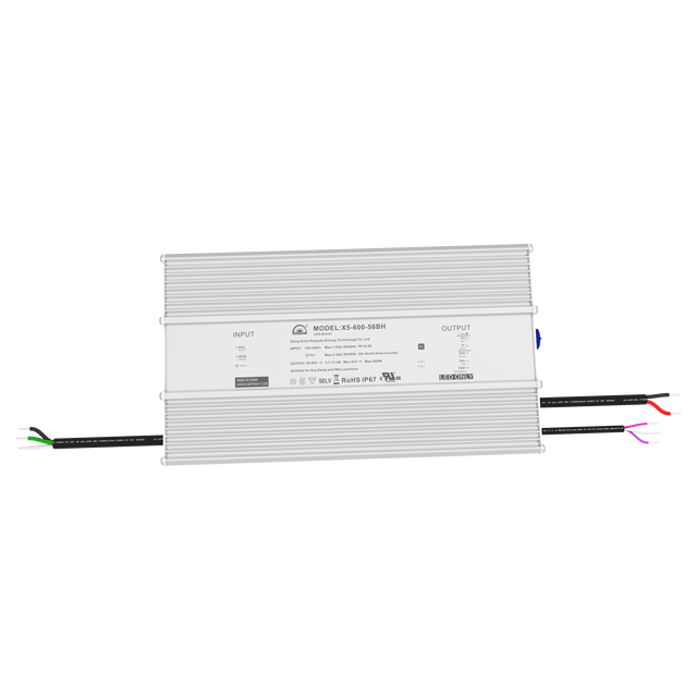 Happsky Factory LED Driver 600W 650W IP67 Waterproof High PF Flicker-free Led Driver Power Supply