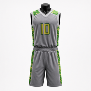 Fabricante de Uniformes de Baloncesto Personalizados, Conjunto de Camisetas de Baloncesto Sublimadas, Ropa Deportiva de Baloncesto con Camuflaje Digital para Equipos - Product Image 1