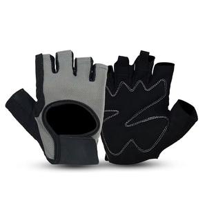 Gants de cyclisme demi-doigts thermiques respirants en coton/élasthanne robustes et écologiques, compatibles écran tactile, pour toutes les saisons, vente en gros sur mesure - Product Image 1