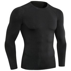 Chemise de sport pour homme à manches longues, bleu marine, séchage rapide, spandex UPF50+, pour la natation et le surf, adulte - Product Image 3