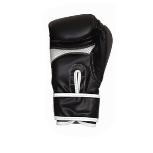 Gants de boxe en cuir PU noir avec fermeture à lacets, respirants, ignifuges, compatibles avec les écrans tactiles, unisexes pour adultes, entraînement - Product Image 1
