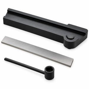 <b>Lathe</b> Parting Off Cut Off <b>Tool</b> Holder Set with 1/16 x 5/16 x 3-1/2 inch M2 HSS Blade and Wrench for Metal Turning and Grooving - Product Image 3