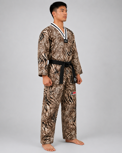 Uniforme de Taekwondo 2026 pour Homme Adulte – Motif Léopard Imprimé par Sublimation – Ceinture Noire – Tenue d'Arts Martiaux - Product Image 5
