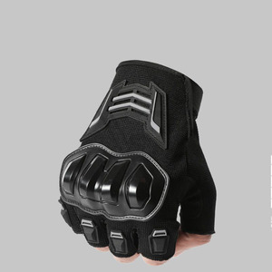 Gants de cyclisme unisexes personnalisés en cuir pour l'été, demi-doigts, compatibles écran tactile, légers et respirants - Product Image 4