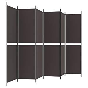 ฉากกั้นห้องผ้า 6 แผง สีน้ำตาล ขนาด 118.1"x78.7" ประเภทสินค้า ฉากกั้นและตัวแบ่งห้อง - Product Image 5