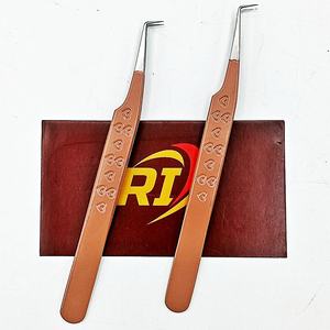 Pince à épiler professionnelle en acier inoxydable haute précision, antistatique, durable, à pointe lisse, pour extensions de cils et manucure, respectueuse de l'environnement - Product Image 3