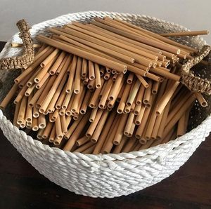 Pailles à boire en plantes naturelles en gros pour bars, cafés, restaurants, longueur 200 mm, diamètre intérieur 6 mm, hôtels et événements - Product Image 5