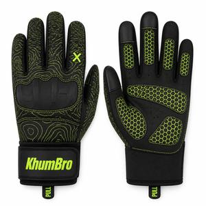 Guantes de Ciclismo KhumBro de Dedo Completo, Antideslizantes, con Correa de Muñeca Ajustable y Puntas para Pantalla Táctil, Azul y Negro, PU, Unisex - Product Image 5