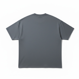 T-shirt oversize en maille 100 % polyester de qualité supérieure, coupe droite, épaules tombantes, pour homme, avec étiquette personnalisée et impression sérigraphiée du nom de la marque - Product Image 2