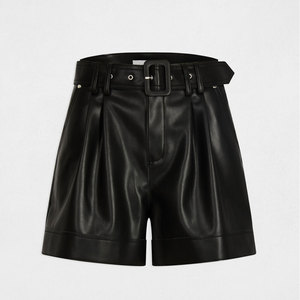 Best Selling Customized Made Women's <b>Leather</b> <b>Shorts</b> New Style Unique Design Women <b>Leather</b> <b>Shorts</b> For Casual Wear - Product Image 5