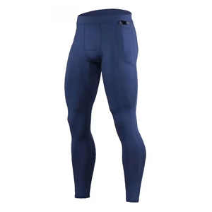 Pantalon de compression sportif pour homme, respirant, léger, taille élastique, streetwear, yoga, course à pied, leggings, vente en gros, personnalisable - Product Image 2