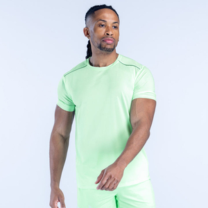 Camiseta Deportiva para Hombre con Dobladillo Ligeramente Curvado, Largo Regular, Alta Movilidad, Precio de Fábrica, OEM - Product Image 1