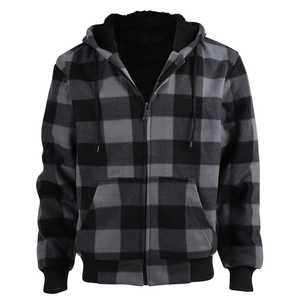 High Quality Autumn Bomber Flannel Clothing with Zipper Closure Regular Fit Windproof Men'<b>s</b> <b>Jackets</b> - Product Image 3