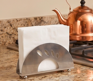 Porta Servilletas Metálico de Primera Calidad, Acero Inoxidable con Acabado Pulido Espejo, Artículo Elegante Perfecto para Decoración de Cocina y Vajilla - Product Image 5