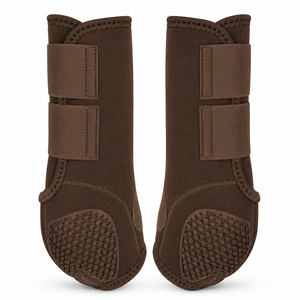 Bottes de sport équestres, protections pour jambes de cheval, lot de 4, accessoires équestres de qualité supérieure pour l'extérieur, protections respirantes en caoutchouc éponge - Product Image 3