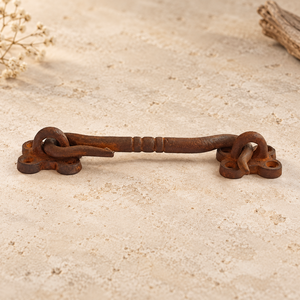 SHUBHAM Loquet antique en fer forgé à crochet et œillet, 143 mm, quincaillerie de serrure de porte rustique style ferme pour armoires, fenêtres et meubles - Product Image 6