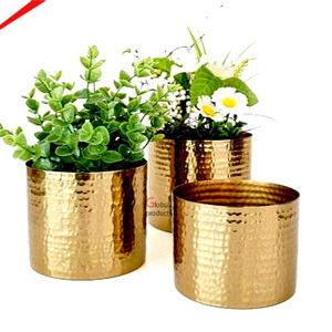 Best Quality Aluminum Flower <b>Vase</b> <b>Gold</b> Shiny Polish Finished Tabletop Decoration Flower Pot For Home Decor - Product Image 4