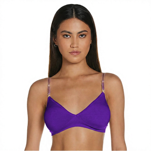 T-shirt court de yoga personnalisé pour femme en coton premium sans coutures, extensible dans quatre directions, col en V, coupe estivale, avec logo imprimé par transfert thermique sur le devant - Product Image 2