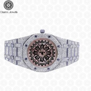 Charm_Jewells Luxury Stainless Steel <b>Watch</b> 38mm Polygon Dial Sapphire Crystal Quartz Analog Unisex Folding Clasp - Product Image 5