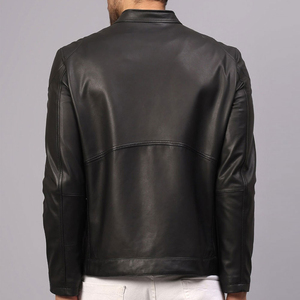 2025 Comfortable Soft High Street Fast Delivery Men's <b>Leather</b> <b>Jacket</b> Regular Size <b>Winter</b> Season Men's Biker <b>Leather</b> <b>Jacket</b> - Product Image 2