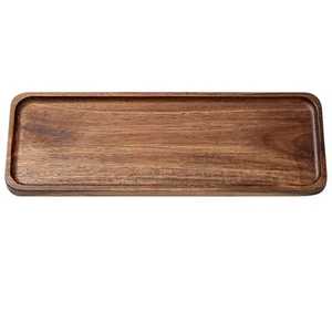 Elegant American Style Wooden <b>Tray</b> Handmade Serving <b>Tray</b> for Jewelry & Food Dining Table Home Hotel Restaurant Decor - Product Image 2