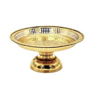 12 "ที่สวยงามคลาสสิกไทยโบราณแท่นทองเหลืองที่มีดีไซน์ thepphanom เหมาะสำหรับโรงแรมร้านอาหารที่ให้บริการจาน - Product Image 1