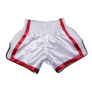 Custom Embroidery Solid Breathable 220g 100% Polyester Silk Casual Fitness Muay Thai Cross-Training Shorts Front Logo for Men - Product Image 1