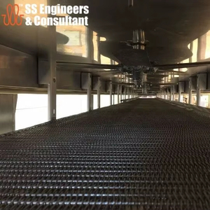 Secadora Industrial |   Congelador de túnel de nitrógeno con motor, engranajes y recipiente a presión |   Capacidad de 1500 kg/h - Product Image 4